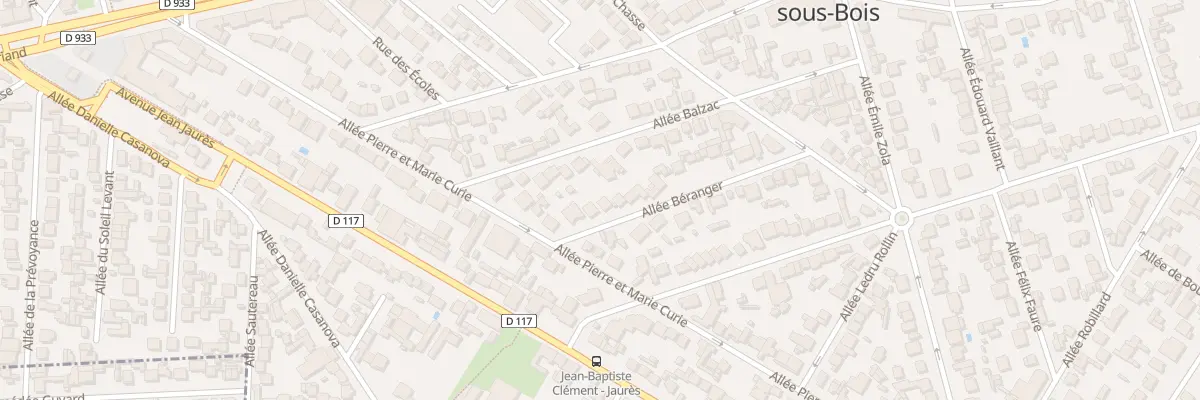 Plan du 7 All Béranger aux Pavillons-sous-Bois