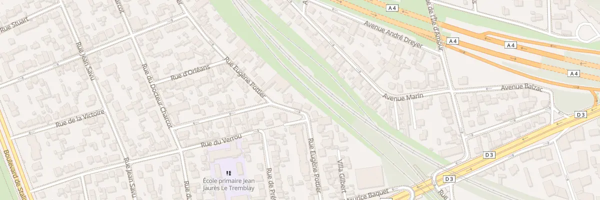 Plan du 30 Rue Eugène Pottier à Champigny-sur-Marne