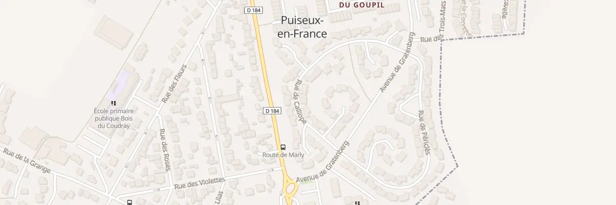 Plan du 8 Rue de Calliope à Puiseux-en-France