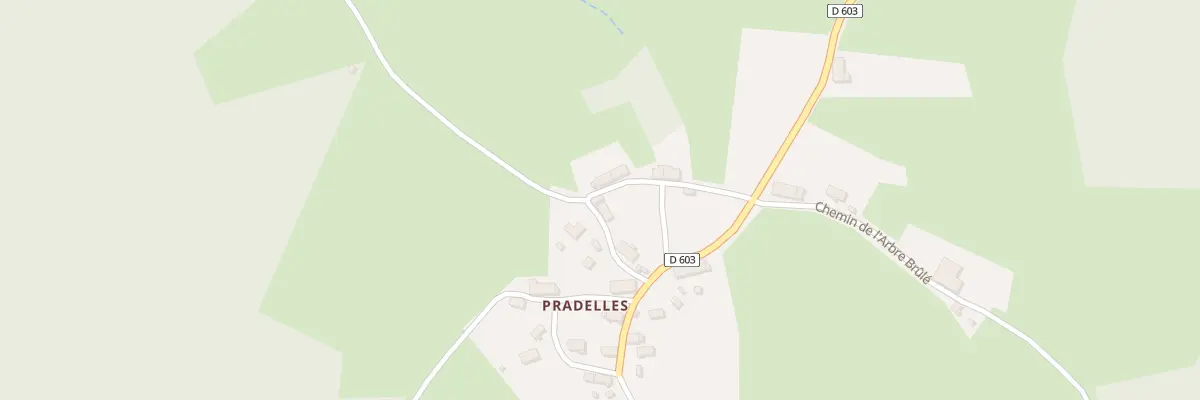 Plan du 103 Pradelles à Savennes
