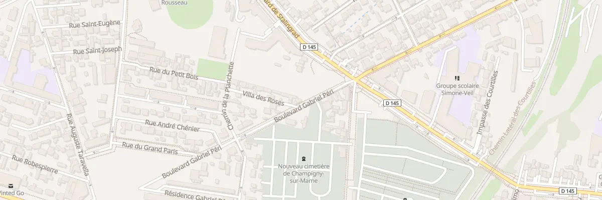 Plan du 88 Bd Gabriel Péri à Champigny-sur-Marne