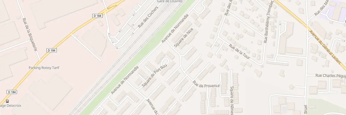 Plan du 45 Sq de Port-Bou à Louvres