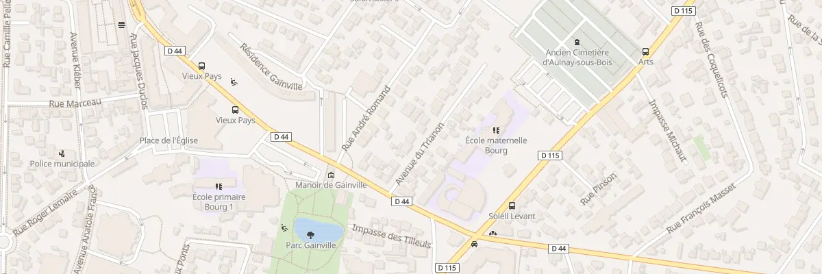 Plan du 9 Av du Trianon à Aulnay-sous-Bois