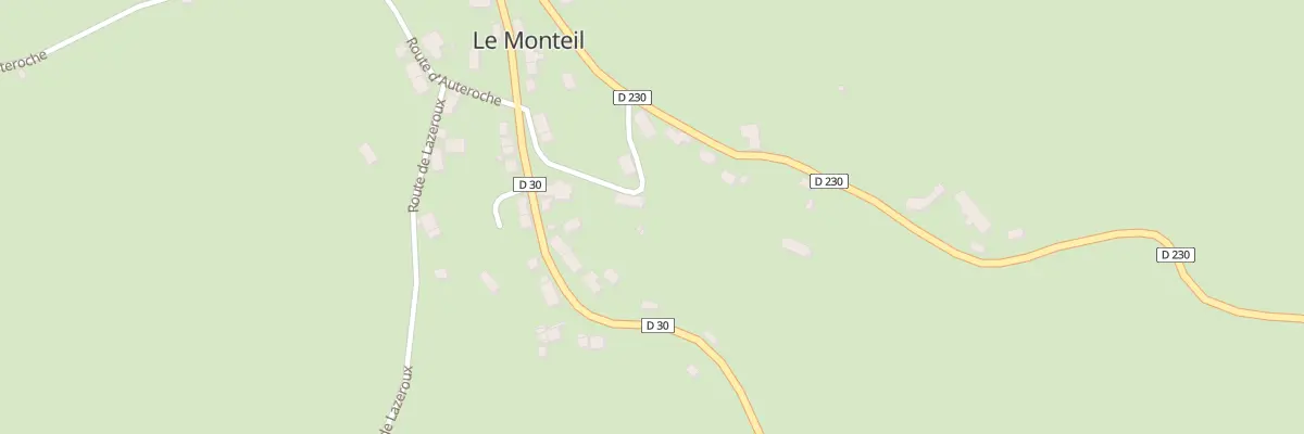 Plan du 5209 Le Bourg au Monteil