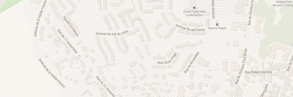 Plan du 50 Rue Victor Hugo à Louvres