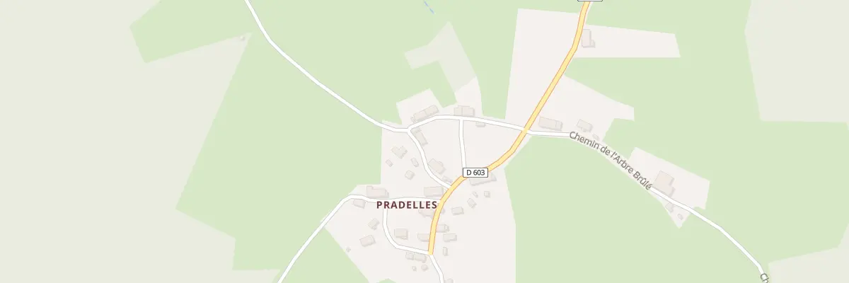 Plan du 102 Pradelles à Savennes