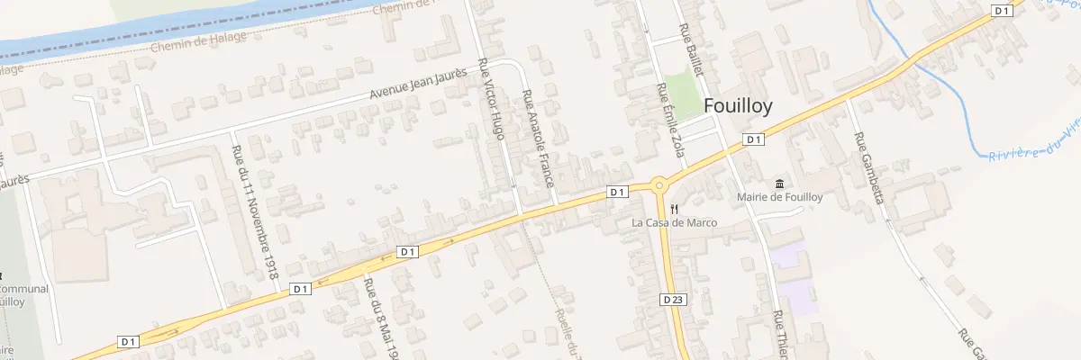 Plan du 1 Rue Anatole France à Fouilloy