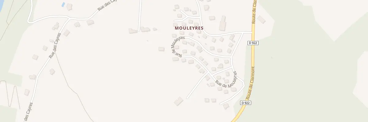Plan du 306 Rue de Mouleyres à Lanobre