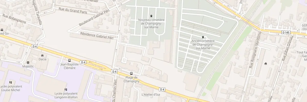 Plan du 4Q Che de la Planchette à Champigny-sur-Marne