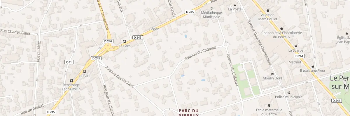 Plan du 5B Av du Château au Perreux-sur-Marne