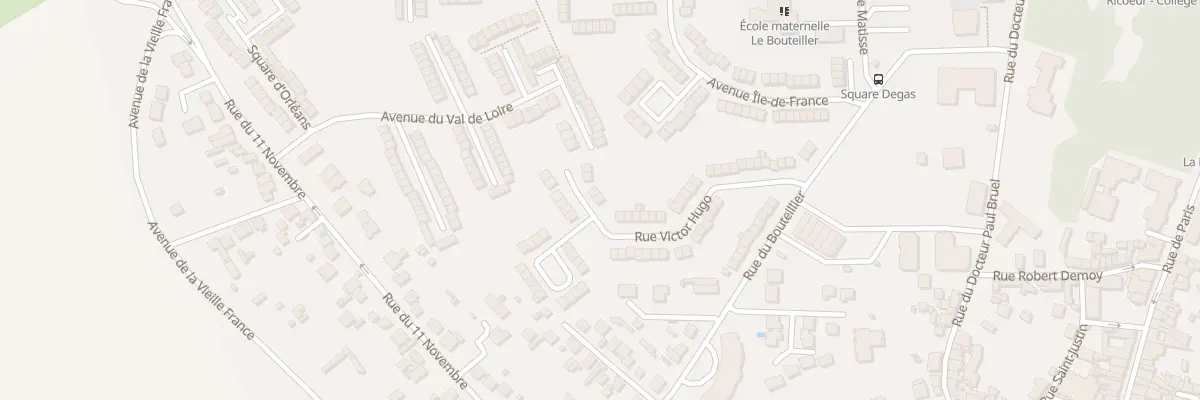 Plan du 46 Rue Victor Hugo à Louvres