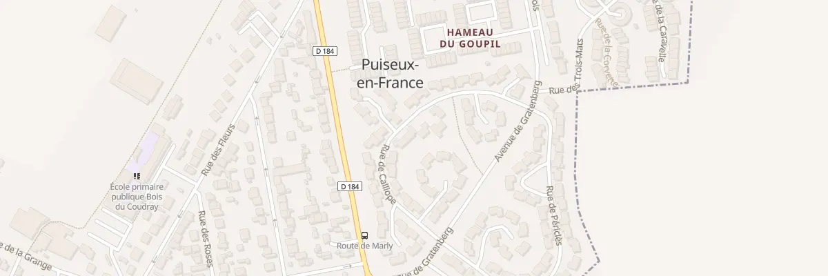 Plan du 14 Rue de Calliope à Puiseux-en-France