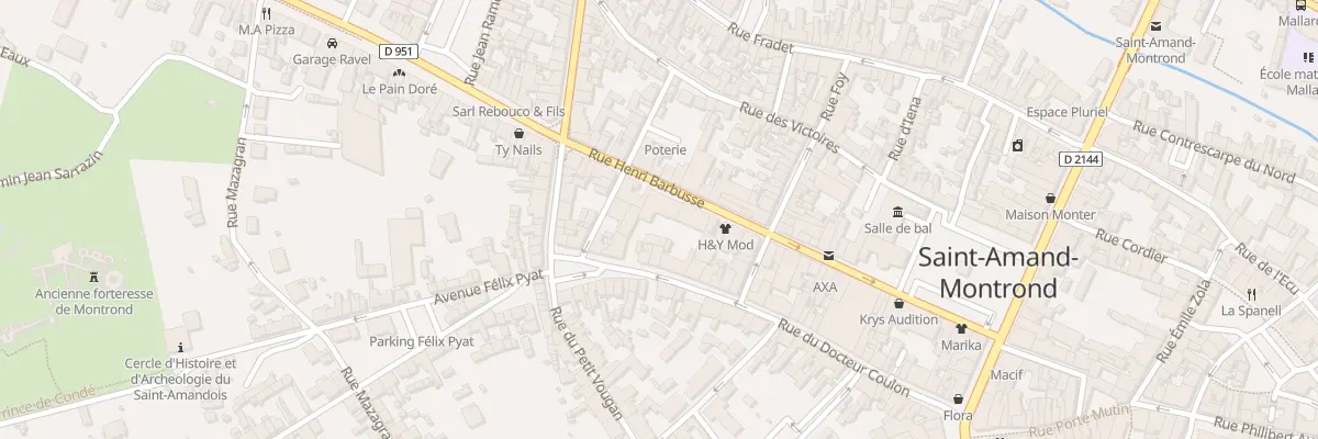 Plan du 51 Rue Henri Barbusse à Saint-Amand-Montrond