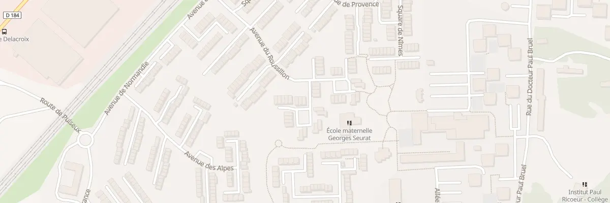 Plan du 2 Sq de Prades à Louvres