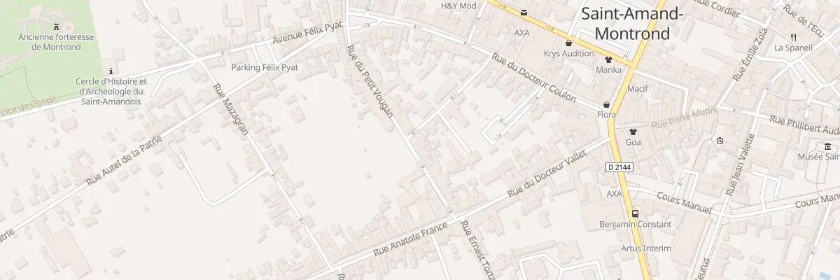 Plan du 25 Rue du Petit Vougan à Saint-Amand-Montrond