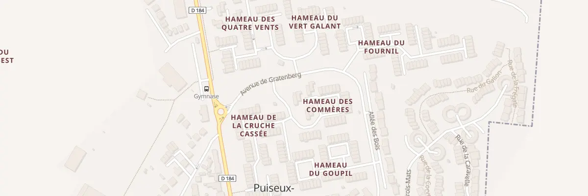 Plan du 1 Hameau des Commères à Puiseux-en-France
