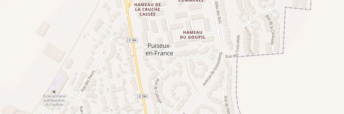 Plan du 15 Rue de Calliope à Puiseux-en-France