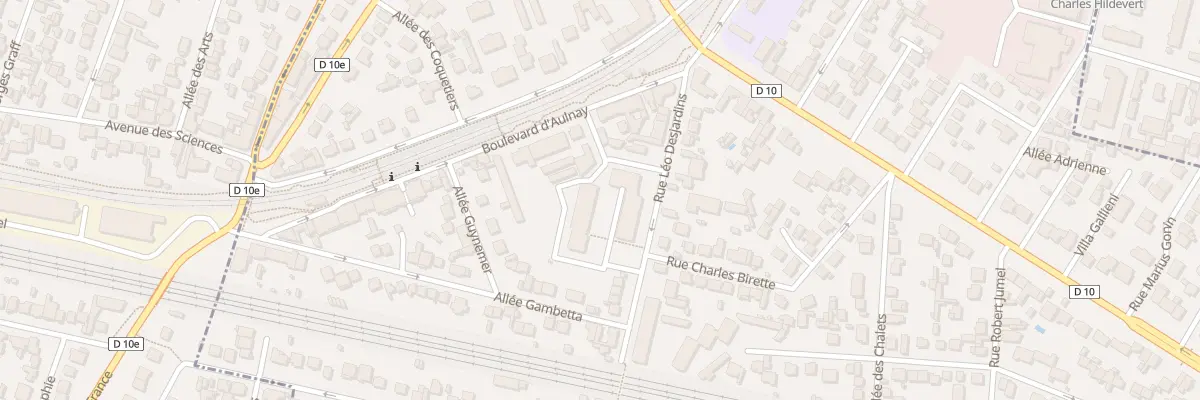Plan du 10 Rue Léo Desjardins à Villemomble