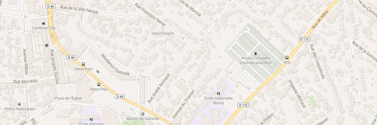 Plan du 24 Rue André Romand à Aulnay-sous-Bois