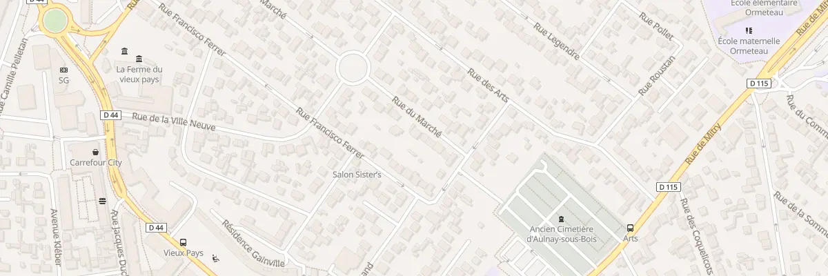 Plan du 54 Rue du Marché à Aulnay-sous-Bois