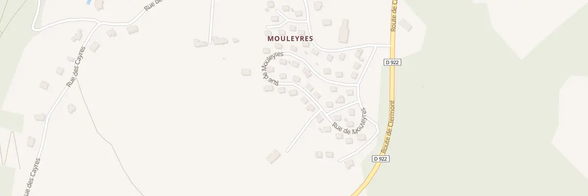 Plan du 328 Rue de Mouleyres à Lanobre