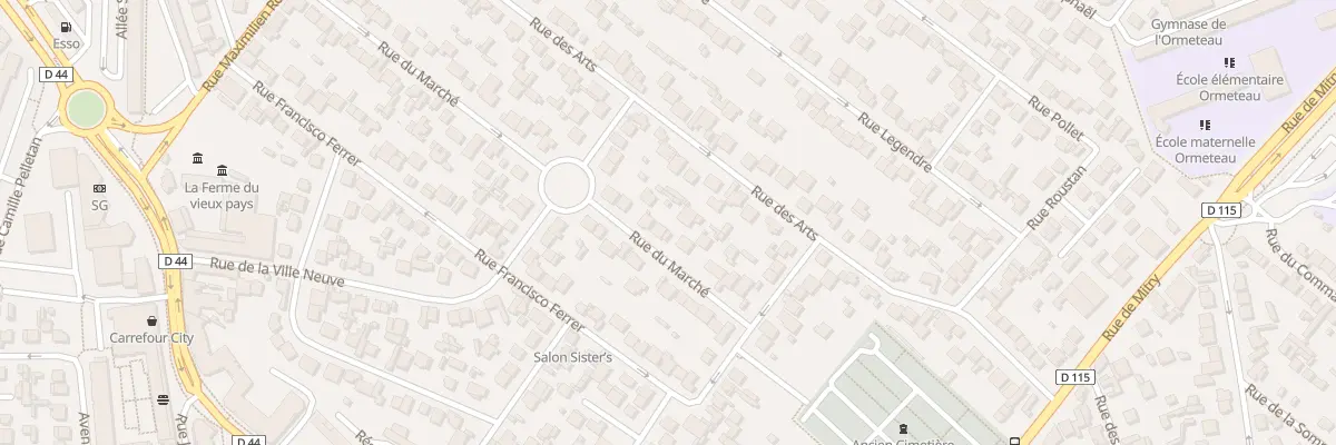 Plan du 47 Rue du Marché à Aulnay-sous-Bois