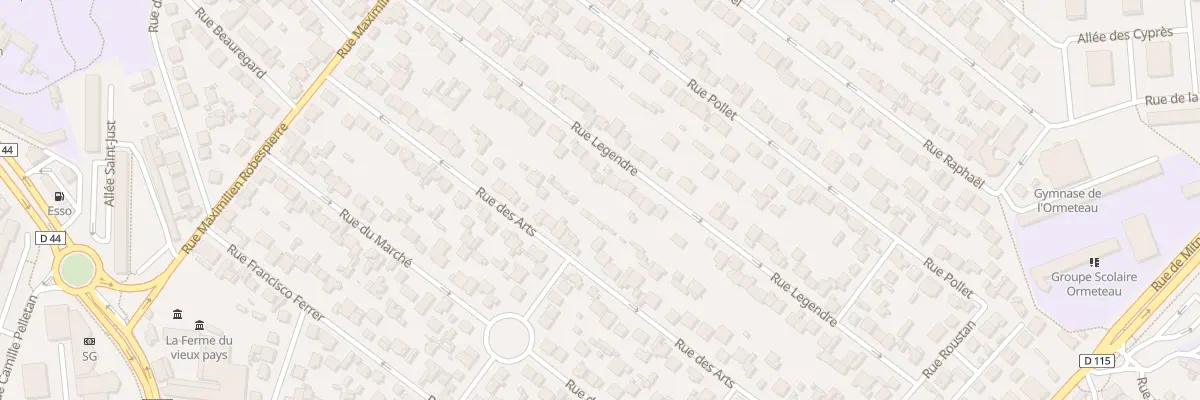 Plan du 38 Rue Legendre à Aulnay-sous-Bois
