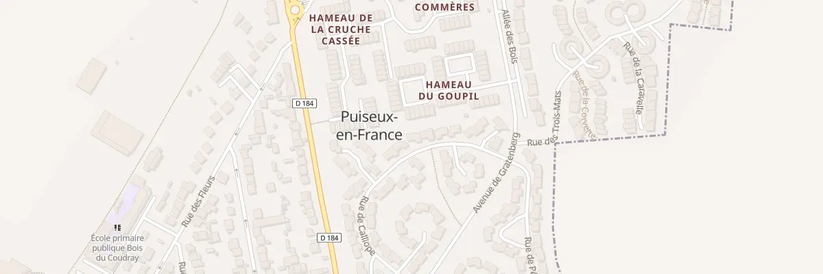 Plan du 17 Rue de Calliope à Puiseux-en-France