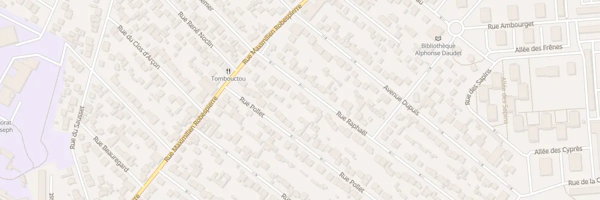 Plan du 16 Rue Raphaël à Aulnay-sous-Bois