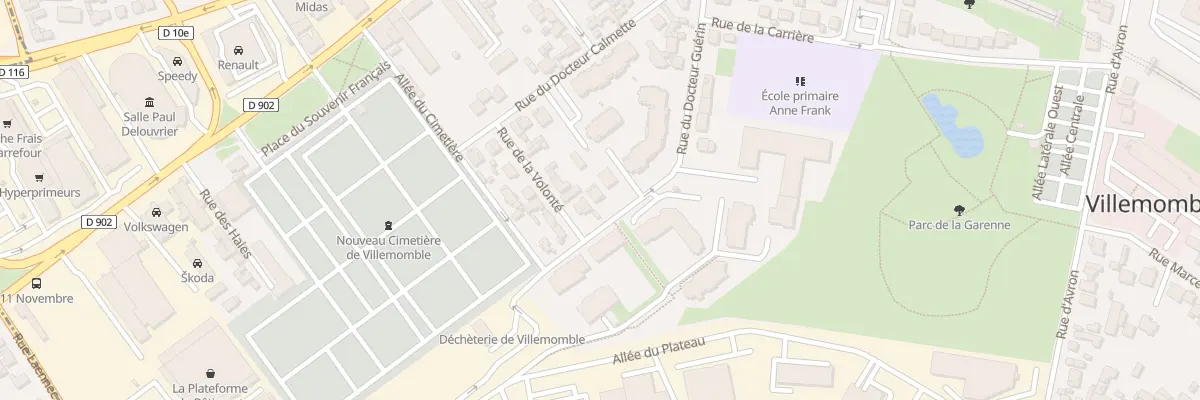 Plan du 44 Rue du Docteur Guérin à Villemomble