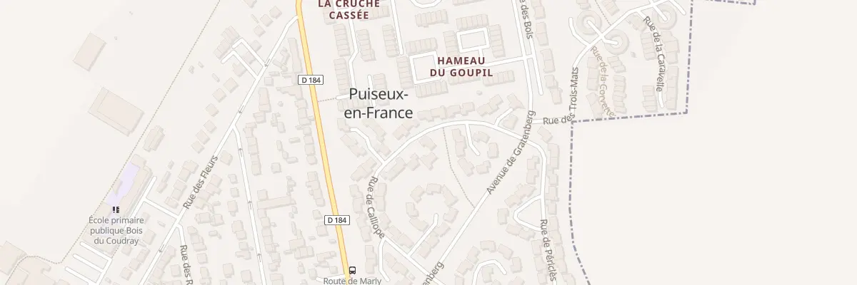 Plan du 20 Rue de Calliope à Puiseux-en-France