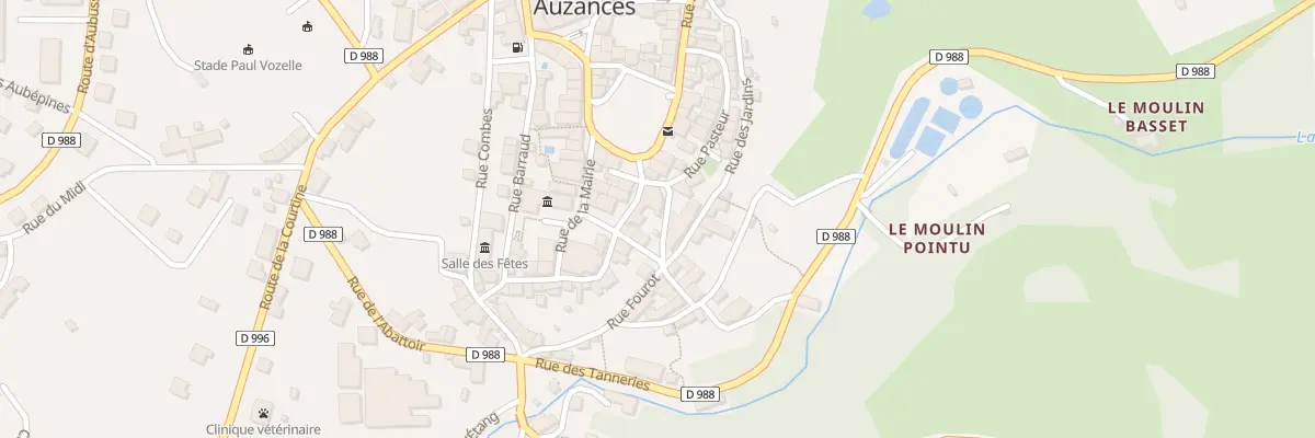 Plan du 30 Rue de l’Eglise à Auzances