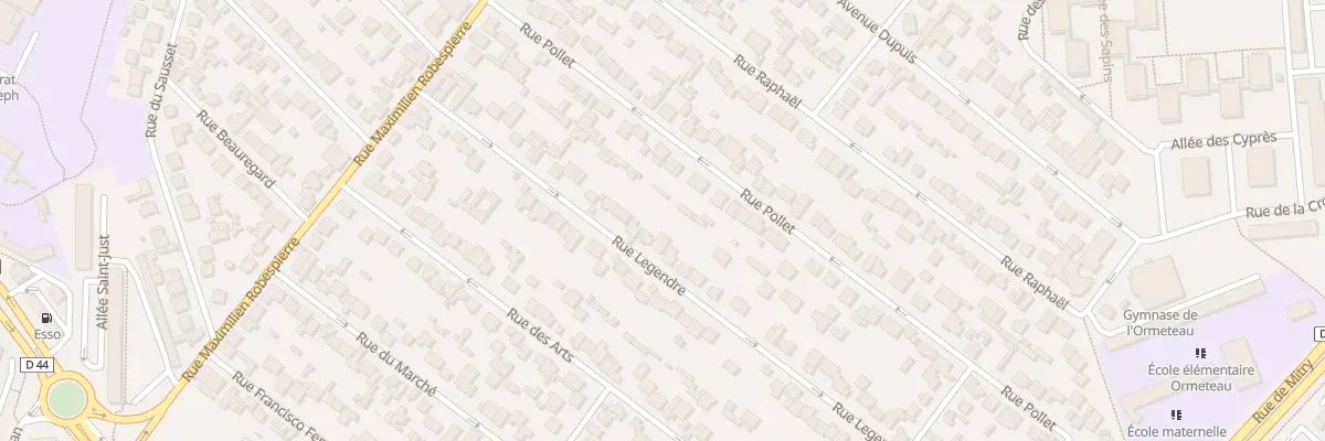 Plan du 35 Rue Legendre à Aulnay-sous-Bois
