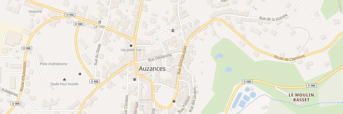 Plan du 20 Rue Delaporte à Auzances