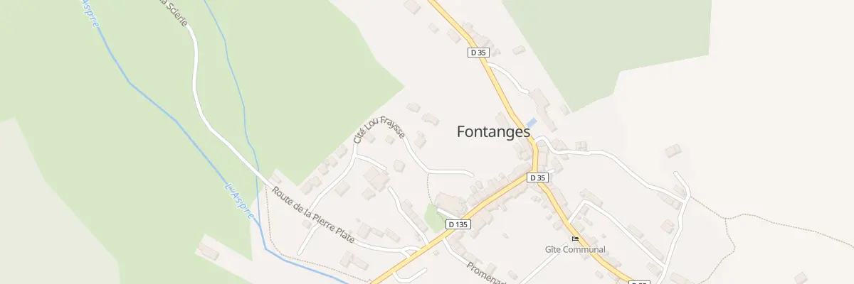 Plan du 6009 Le Bourg à Fontanges