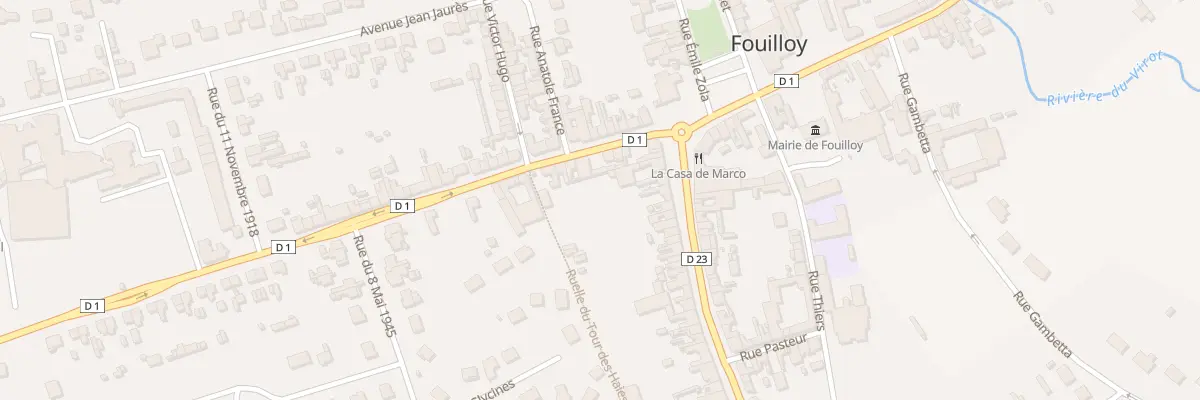 Plan du 8 Rue Aristide Briand à Fouilloy