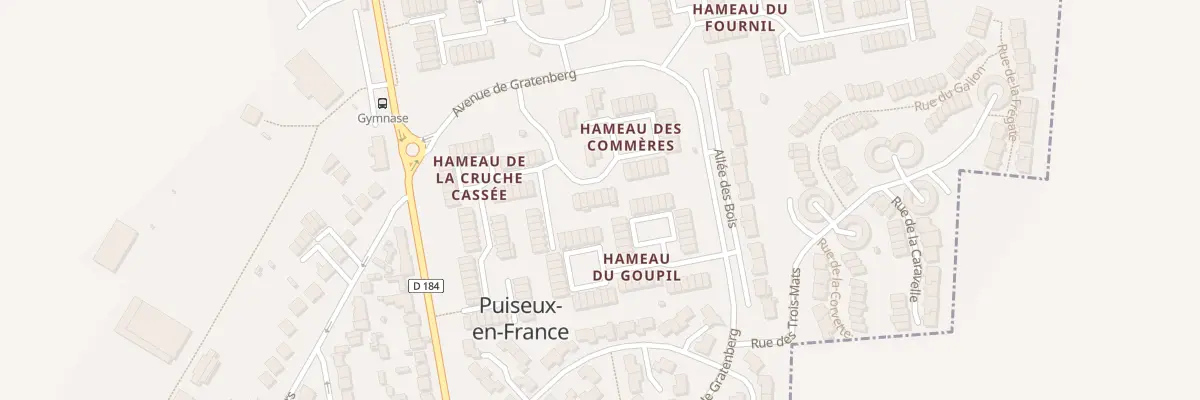 Plan du 8 Hameau des Commères à Puiseux-en-France