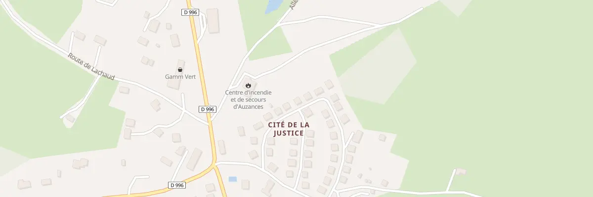 Plan du 35 Rue de la Justice à Auzances