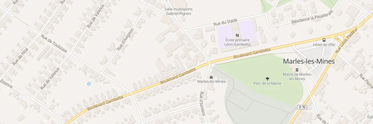 Plan du 19B Bd Gambetta à Marles-les-Mines