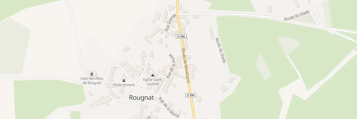 Plan du 9 Rte de Montlucon à Rougnat