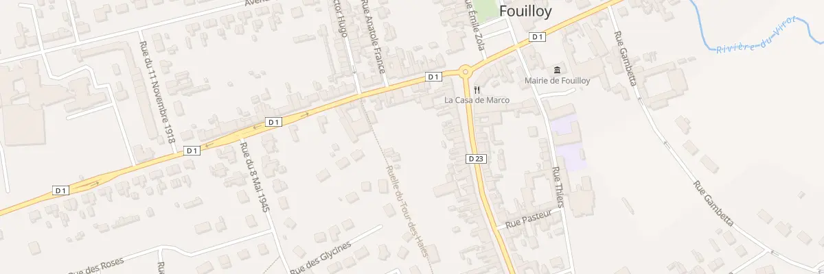 Plan du 12 Rue Aristide Briand à Fouilloy