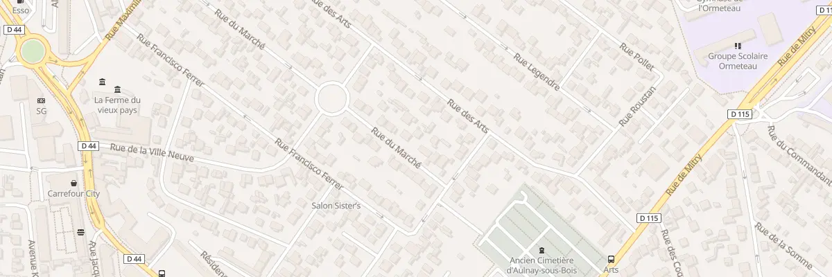 Plan du 53 Rue du Marché à Aulnay-sous-Bois