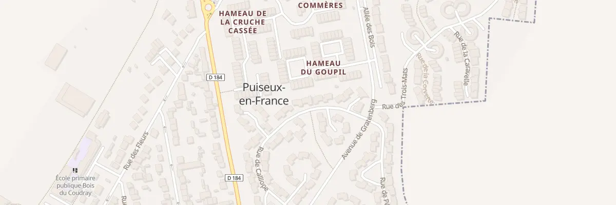 Plan du 19 Rue de Calliope à Puiseux-en-France