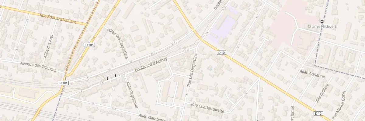Plan du 36 Bd d’Aulnay à Villemomble