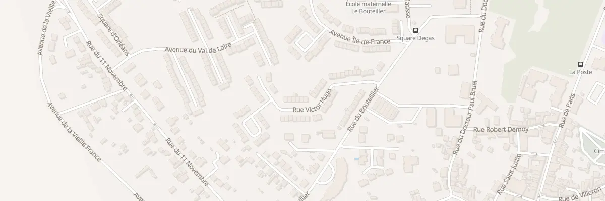 Plan du 36 Rue Victor Hugo à Louvres