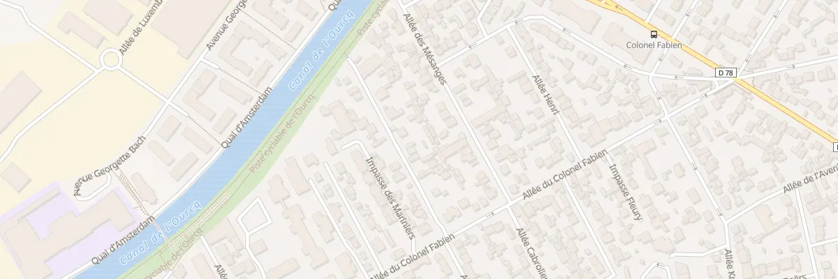 Plan du 20 All Gabriel aux Pavillons-sous-Bois