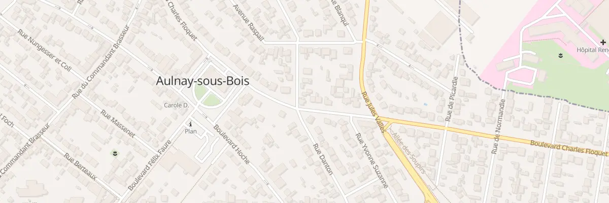 Plan du 57 Bd Charles Floquet à Aulnay-sous-Bois