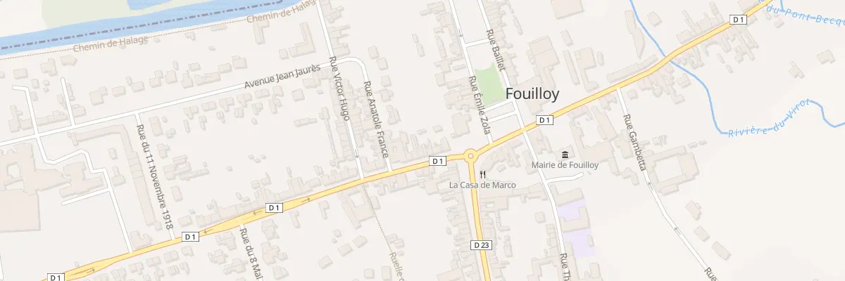 Plan du 10 Rue Roger Salengro à Fouilloy