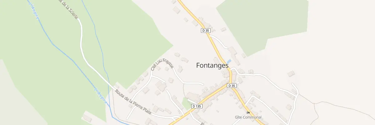 Plan du 6023 Le Bourg à Fontanges