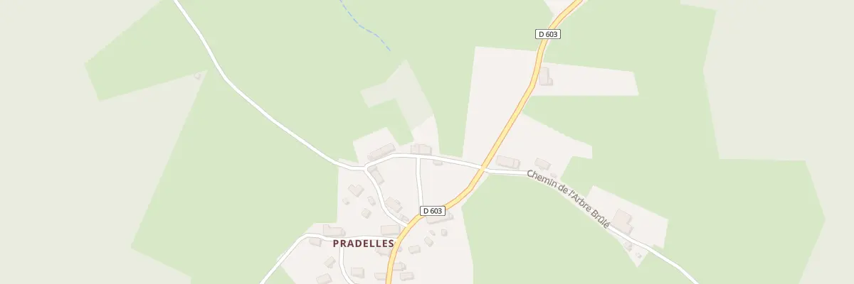 Plan du 101 Pradelles à Savennes